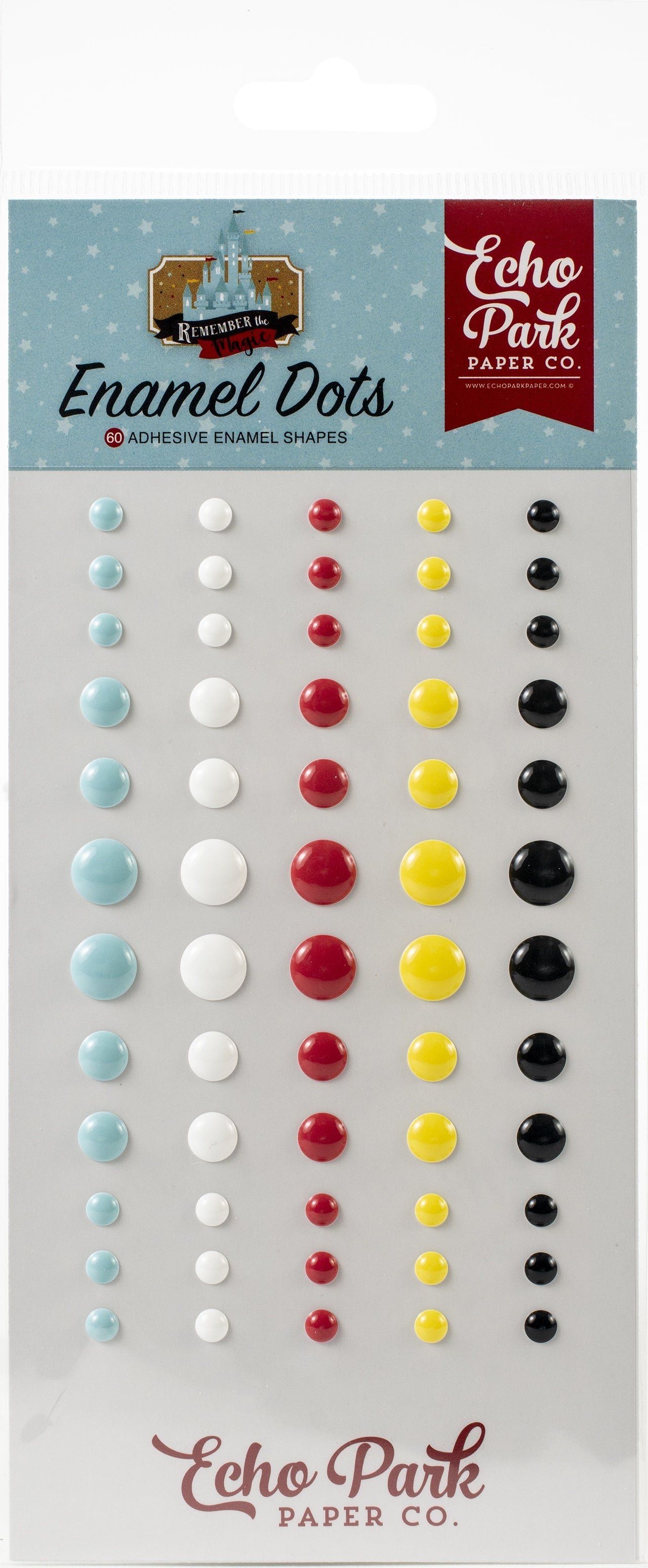 Echo Park Paper Echo Park Adhesive Enamel Dots 60/Pkg - Remember The Magic