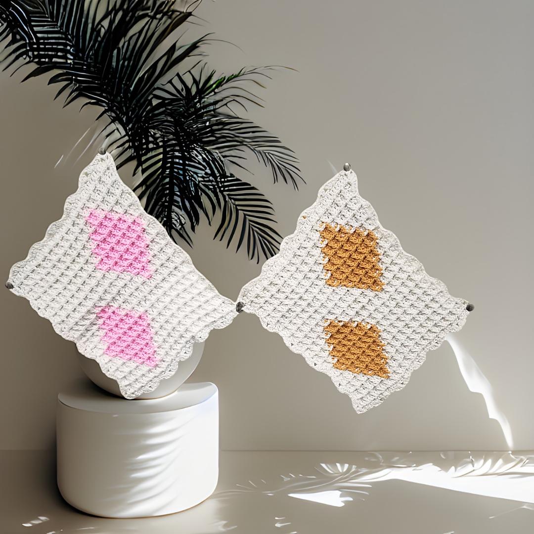 Diamond Waffle Washcloth