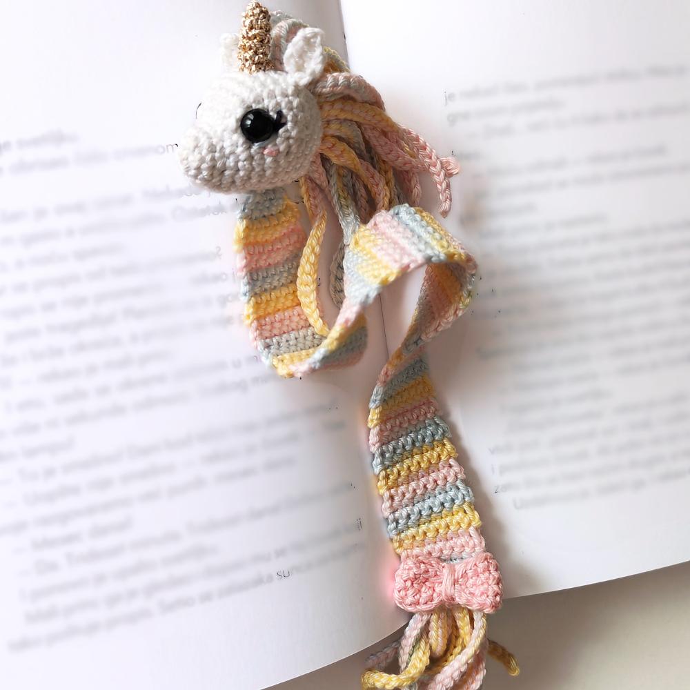 Rainbow unicorn bookmark