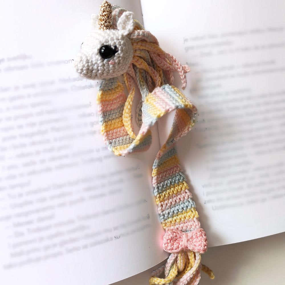 Rainbow unicorn bookmark