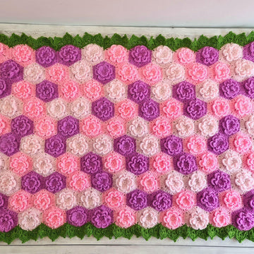 Summer Garden Flower Baby Blanket
