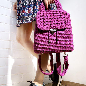 Crochet Backpack Pattern with Lining