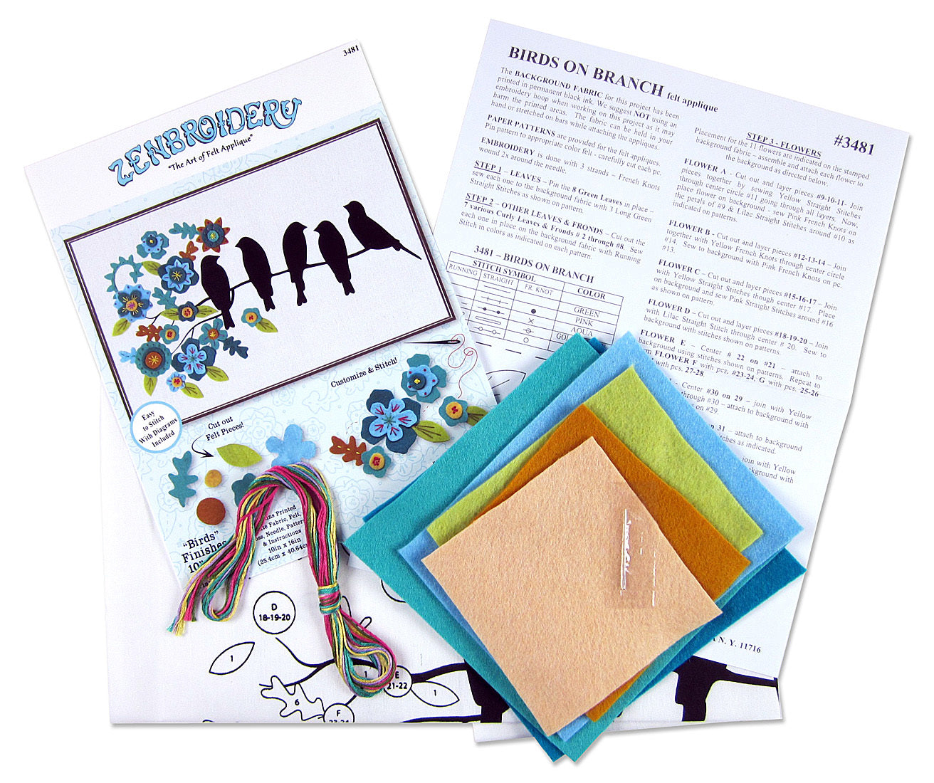 Design Works Bird Silhouette Needle Felting Kit - 10 x 16