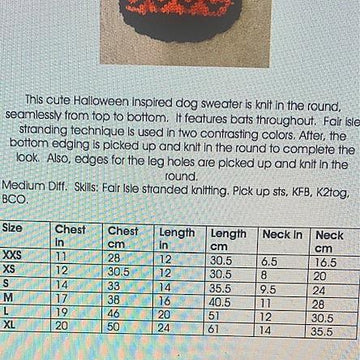 Going Batty Dog Sweater