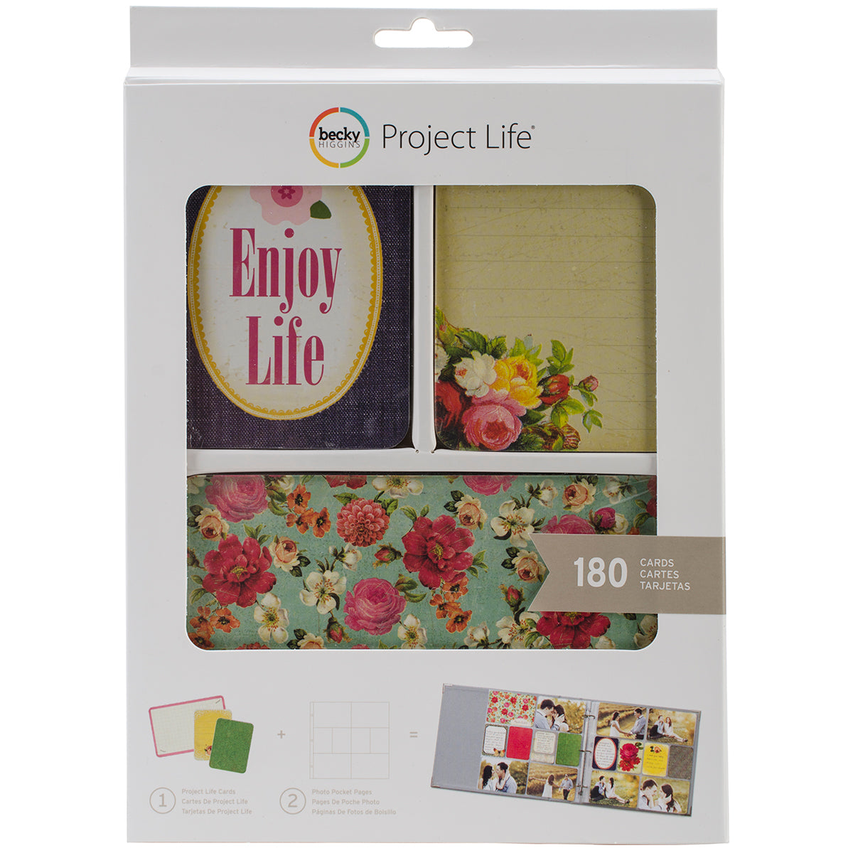 American Crafts Project Life Card Kit 180/Pkg - Enjoy Life