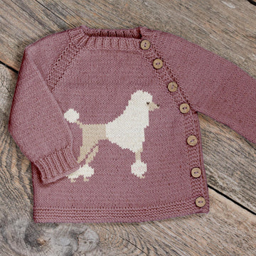 Poodle dog Baby Pullover Knitting Pattern