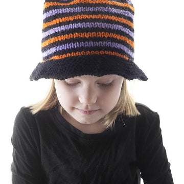 Striped Halloween Witch Hat