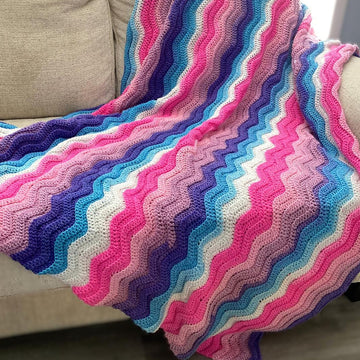 Wavy Berry Bliss Throw