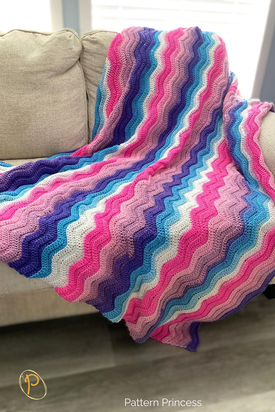 Wavy Berry Bliss Throw
