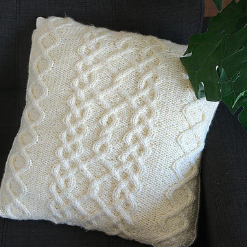 Chunky Cable Throw Pillow