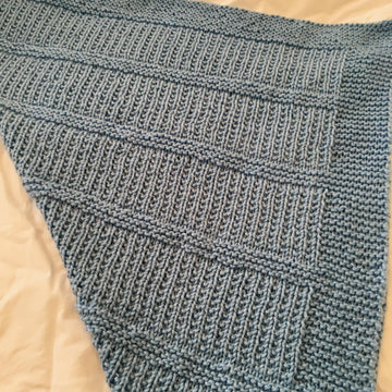 Ribbed Stripy Blanket