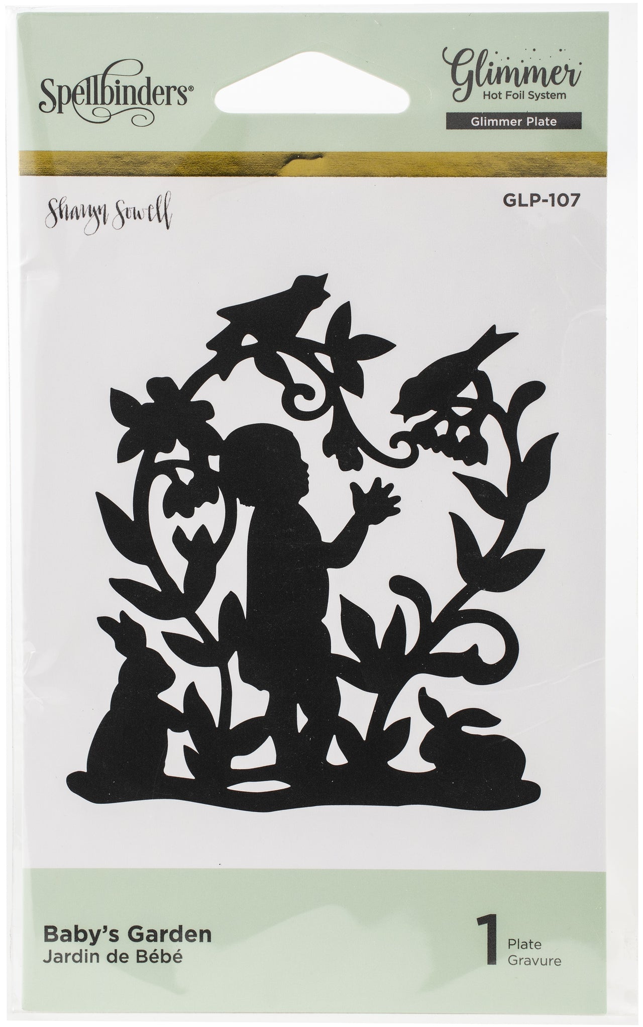 Spellbinders Glimmer Hot Foil Plate - Baby's Garden