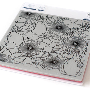 Pinkfresh Studio Cling Rubber Stamp Set 6"X6" - Lemon Lush