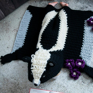 Hooded Woodland Skunk Blanket