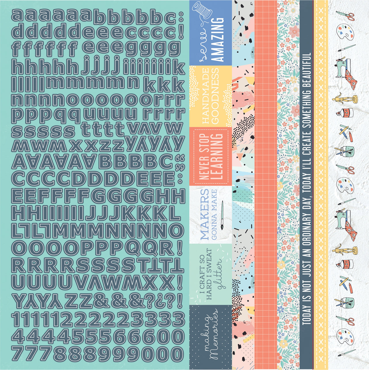 Kaisercraft Paper Pad 6.5"X6.5" 40/Pkg - Crafternoon