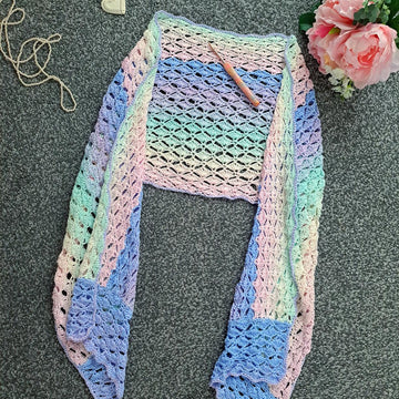 Crochet Vintage Emmeline Victorian Shawl Pattern