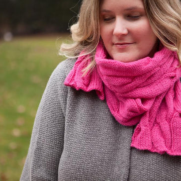 Rolling Cables Scarf - Lite