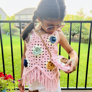 Pink Sunshine Crochet Set