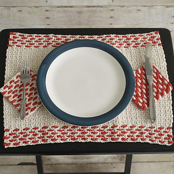 Rustic Woven Luncheon Set
