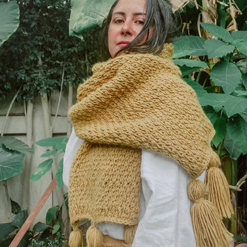 Rosewood Tunisian Scarf