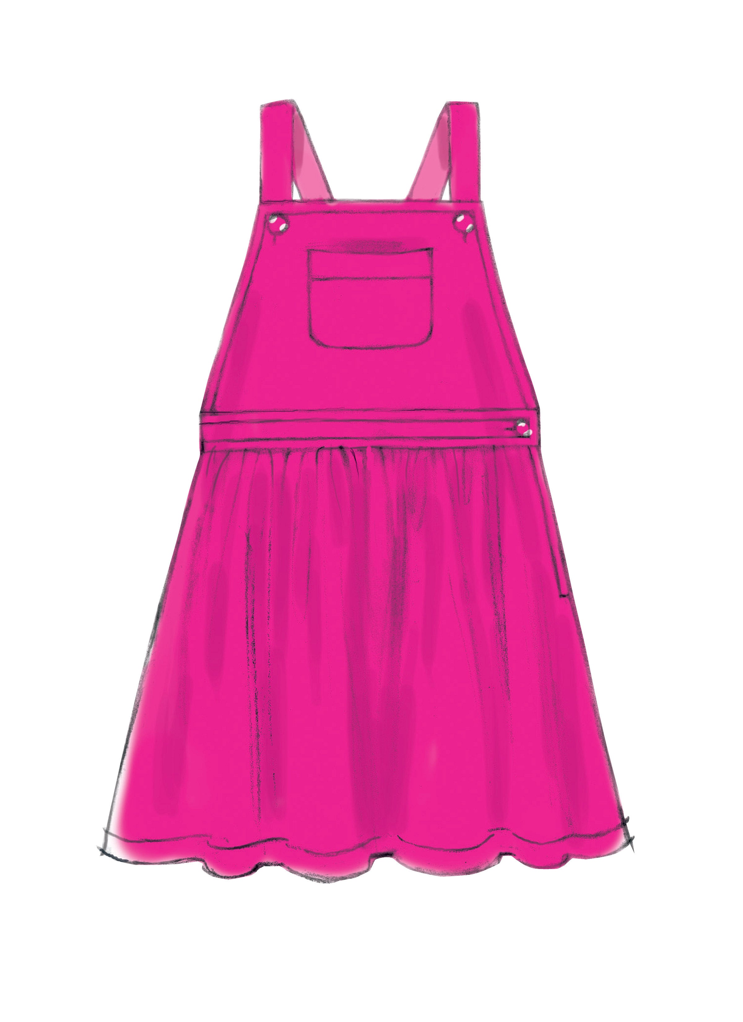 McCall's Children's/Girls' Jumpers and Overalls M7459 - Sewing Pattern