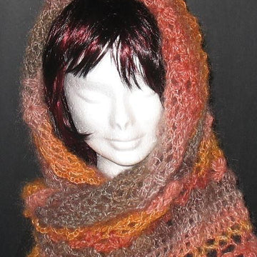 Vibrant Orange Shawl