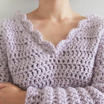 Beatrice Chunky Crochet Sweater