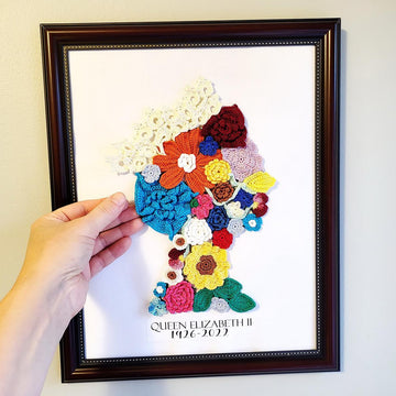 Queen Floral applique crochet pattern