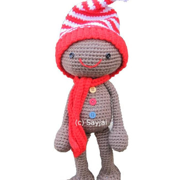 Huggy Gingerbread Man Christmas Crochet Pattern