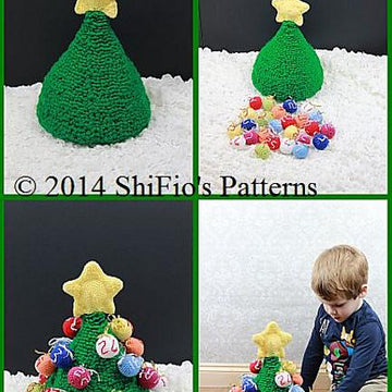 Christmas Tree Advent Calendar & Decoration Crochet Pattern # 294