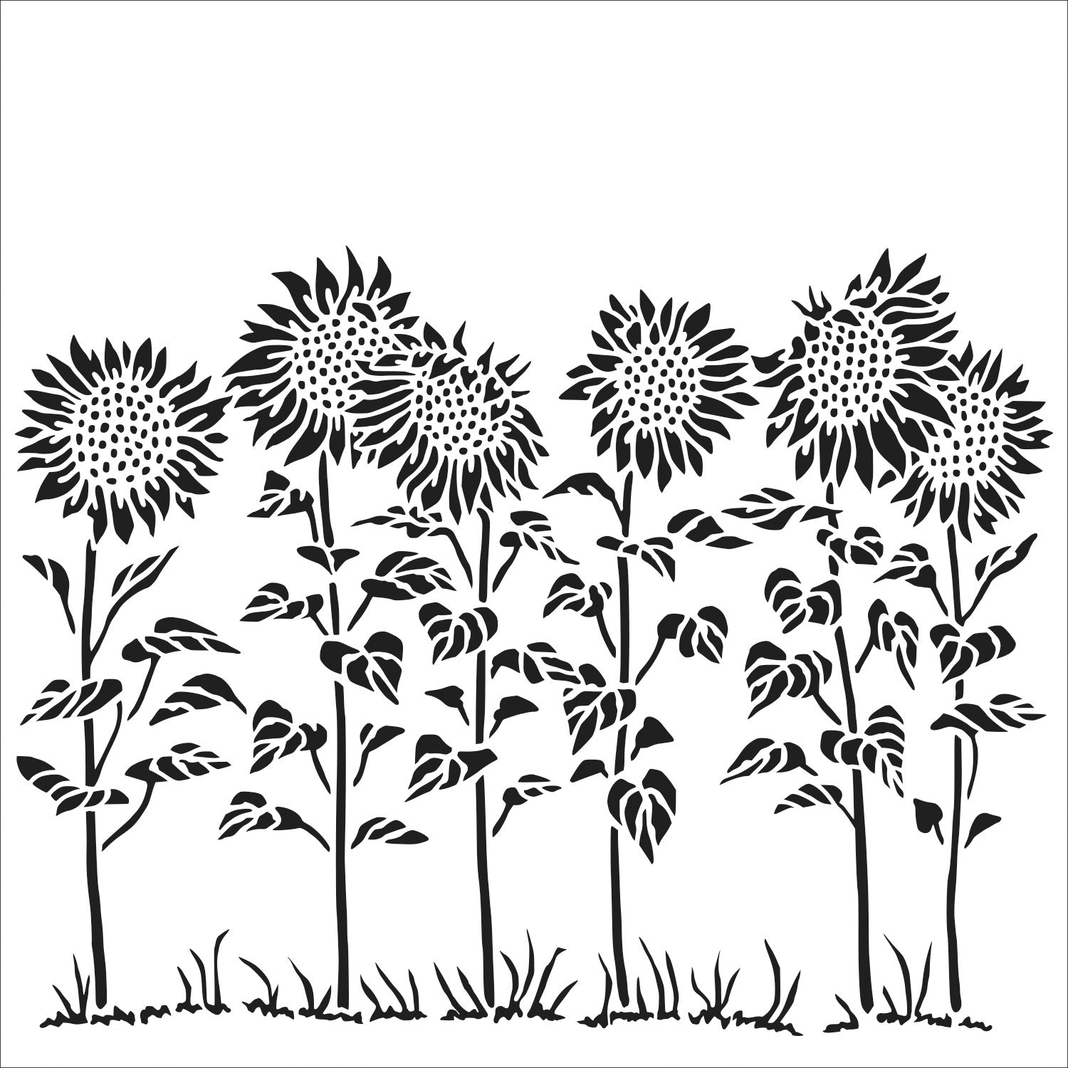 The Crafter's Workshop Crafter's Workshop Template 6"X6" - Sunflower Meadow