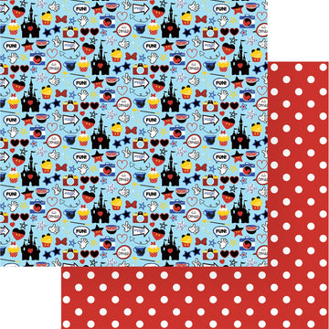 Photoplay Paper Another Day At The Park Double-Sided Cardstock 12"X12" 25/Pkg - Mouse House