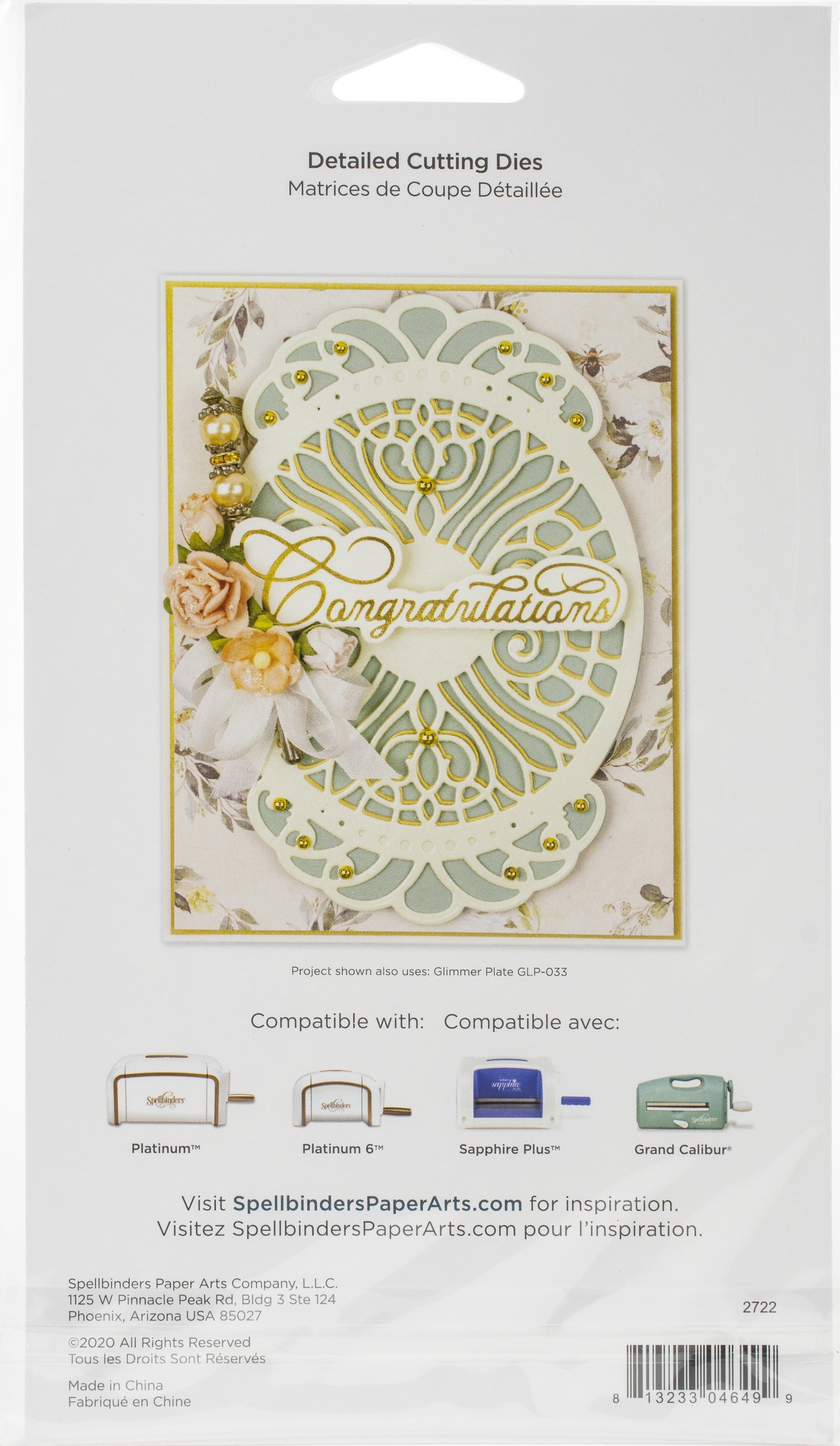 Spellbinders Flourished Fretwork Etched Die By Becca Feeken - Oval Coronet