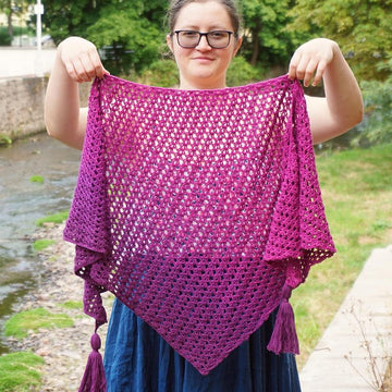 Sweet pea shawl