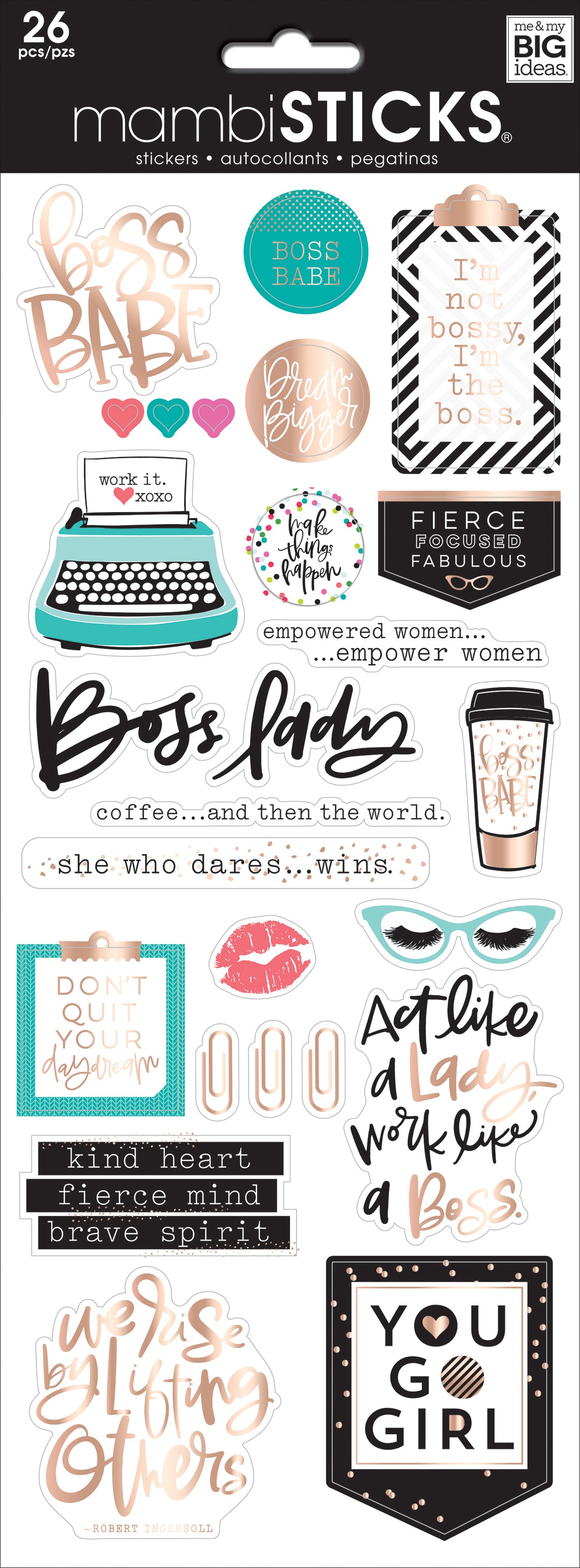 Specialty Stickers - Boss Babe, 26/Pkg