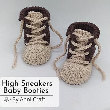 High Sneakers Baby Booties