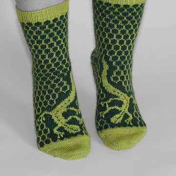 14 sock designs, Patterns in English
