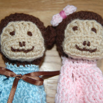 Monkey Lovey with Blanket Body