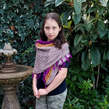 Violet Storm Shawl
