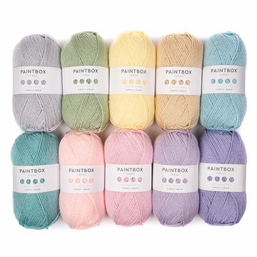 Bella Coco Spring Abstract Blanket - Paintbox Yarns Simply Aran 10 Ball Colour Pack