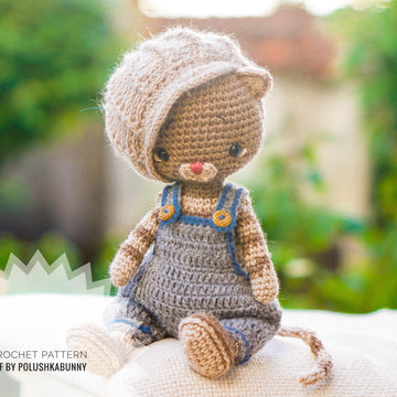 Crochet Pattern Doll clothes - Outfit Cute Little Boy for bunny toy
