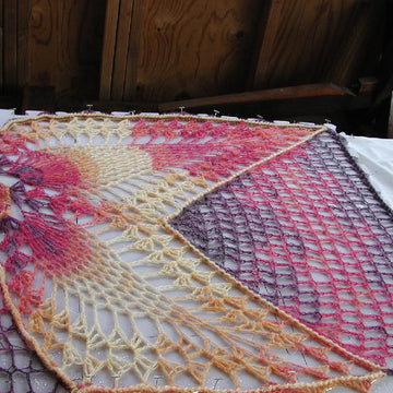 Heaven Sent an Angel Winged Skull Shawl