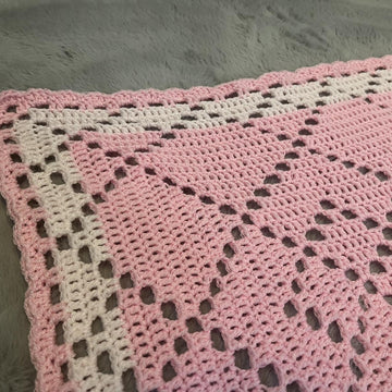 Double Diamonds Baby Blanket