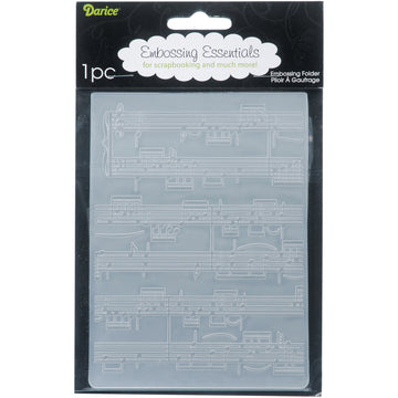 Darice Embossing Folder 4.25"X5.75" - Sheet Music