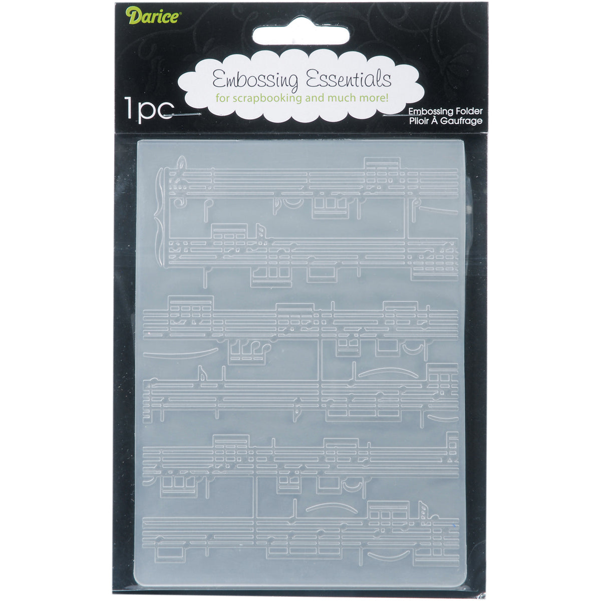 Darice Embossing Folder 4.25"X5.75" - Sheet Music