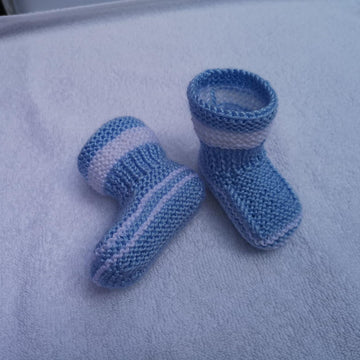 Blue Baby Booties