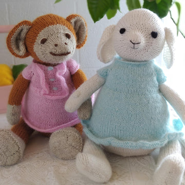 Arisha monkey knitting pattern.Knitted doll patterns, Animal knitting patterns