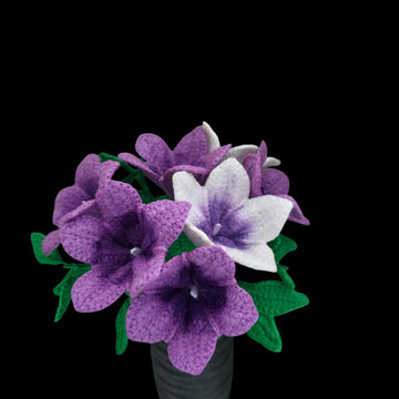 Crochet Petunia flowers