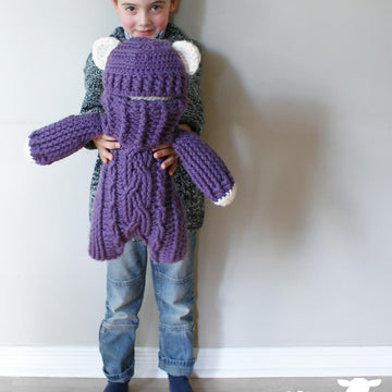 Crochet Cable Teddy Bear Stuffie (2015027)