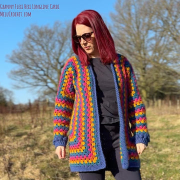 Granny Flexi Hexi Longline Cardi
